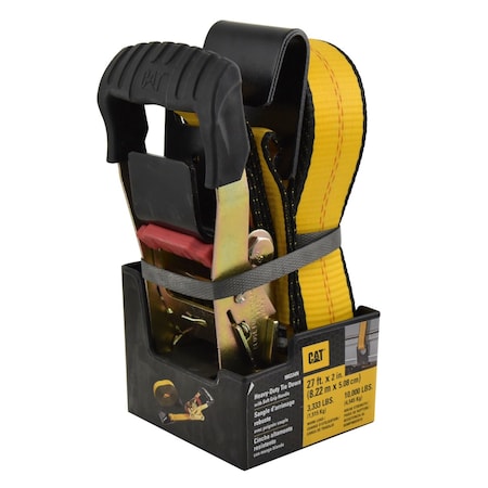 Cat Heavy Duty Ratchet Tie Down with Flat Hook - 27' x 2" (3300/10000) 980334N